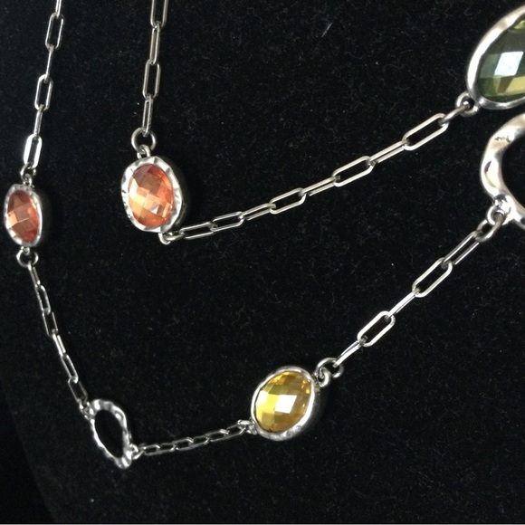 Lia Sophia Vintage Long Crystal Necklace - Picture 6 of 7